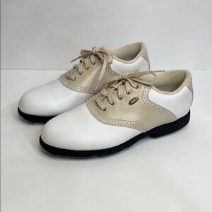 FINAL! Etonic Golf White and Tan Athletic Shoes